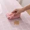 Mantel a Cuadros Estilo Nórdico Minimalista de Moda Impermeable y Fácil de Limpiar Cubierta de Mesa de Peva Tapete de Mesa a Prueba de Aceite Mantel