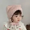 Touca de Bebê Touca Quente de Lã para Bebê Proteção para Orelhas Outono e Inverno Fofa Touca de Pelúcia de Inverno para Bebês Meninos e Meninas
