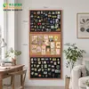 Pizarra Magnética Xiuaidi Tres en Uno de Corcho con Pizarra Negra, Tablero de Exhibición Creativo para Montar en la Pared para Imanes de Refrigerador Transfronterizos de Amazon