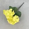 Flor de Hortensia Artificial con 5 Ramas y Pétalos Grandes, Flor de Seda para Boda y Decoración del Hogar, Adorno de Arreglo de Flores Falsas, Disponible en Múltiples Colores
