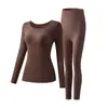 Venda Direta da Fábrica Popular Transfronteiriça Modelagem Corporal Térmico Quente Sem Costura Roupas e Calças de Outono Emagrecimento Camada Base Conjunto