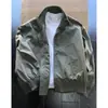 Chaqueta bomber transfronteriza para hombre, primavera y otoño, silueta de corte limpio, chaqueta corta tipo béisbol de trabajo
