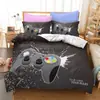 Juego de tres piezas 3D digital nuevo estampado de patrón de control de juego 3D ropa de cama comercio exterior textil para el hogar venta al por mayor transfronteriza