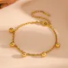 Moda transfronteriza múltiples colgantes de bola de acero joyería simple lujo ligero acero inoxidable color duradero bola de acero traje de joyería caliente