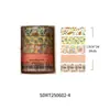 Fita Washi Journal Estilo Cruzamento e Série Studio, Borda Decorativa Básica de Alto Valor para Journal e Fita Cênica