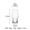 Caneca Criativa para Cerveja Artesanal, Vidro de Cristal Soprado, Caneca Grande para Chopp, Caneca de Pint, Caneca de Trigo Cincha-Cintura, Personalizável