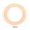 Anillo de Madera Círculo de Madera Anillo de Madera Accesorios para Joyería DIY Anillo Colgante Cierre para Bolso Atrapasueños Tejido Hecho a Mano