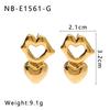 INS Novo Ouro 18k Aço Inoxidável Lábios Amor Brinco Stud Joia Moda Personalidade Presente para Senhoras Joias de Aço Inoxidável