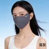 Mascarilla de Protección Solar de Verano para Mujer, Protección Ocular Sin Costuras, Mascarilla Tridimensional Fresca y Transpirable, Protección UV de Seda de Hielo UPF50+