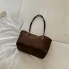 Bolsa de Ombro Casual Simples Retro Estilo Coreano Feminina 2026 Nova Versátil de Alta Qualidade Grande Capacidade Bolsa para o Dia a Dia