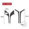 Adecuado para Subaru Forester 13-18, pegatinas decorativas para manija de puerta interior de fibra de carbono, accesorios de modificación interior del automóvil
