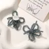 Moda Coreana Bordado a Mano Cuentas Cristal Flor de Cristal Adhesivo de Tela DIY Zapatos Flor Accesorios para el Cabello Decoración de Bolsos Parche de Ropa Parche