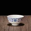 Juego de vajilla Fushou transfronterizo olla azul tetera Wufu Wanshou cuenco sancai tapa para té perfumado cuenco para arroz plato de arroz con palabras