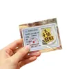 Pegatina para Teléfono Móvil de Oro Puro 999 Princesa Hazte Rica Foil de Oro Hazte Rico Rápido Pegatina para Refrigerador Año de la Oveja Ten Dinero para Gastar Tarjeta de Oro Regalo