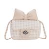 Bolsos para Niños Moderno Estilo Otoño 2025 Lindo Lazo Bolso Cruzado para Niños a Cuadros Estilo Occidental Lindo Bolso para Niña
