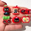 Linda Serie de Gatos Manzana Roja Accesorios de Resina para Manualidades Pasadores Hechos a Mano Accesorios para el Cabello Fundas para Teléfono Móvil Parches para Vasos de Agua Venta al por Mayor
