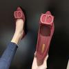 Mocasines de punta para Mujer 2020 Primavera y Otoño nuevos zapatos planos de celebridad de Internet de moda ins estilo británico sin cordones para mujer
