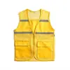 Chaleco reflector para voluntario de pesca chaleco red ropa de trabajo LOGOTIPO chaleco de miembro del partido camisa publicitaria ropa de trabajo para mano de obra impresión