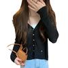 Cardigan de malha Hot Girl feminino casaco fino xale saia curta externa combinando camisa de proteção solar blusa pequena de verão