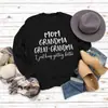 Camiseta de manga larga básica de moda europea y americana letras MOM GRANDMA GREAT otoño e invierno talla grande suéter de ebay