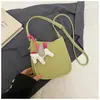 Shuai Mi Jia Bolso Cuadrado Pequeño de Moda Casual para Mujer 2026 Verano Nuevo Estilo Coreano Color Sólido Bolso de Hombro Elegante Bolso Cruzado