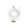 Nuevo Jarrón de Flores de Plástico Estilo Chino, Jarrón Decorativo de Cerámica de Imitación, Maceta para Flor de Tallo Único, Adorno Artificial con Forma de Rosquilla, Decoración del Hogar