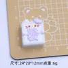 Lindo Gato Fortuna Mahjong Dibujo Animado Hecho a Mano Joyería DIY Pegamento de Crema Resina Accesorios Pequeños Hebilla de Zapato con Agujero Material