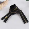 Zíper Metálico Aberto Automático Cabeça Fechada Cauda Fechada Nº 5 Latão Zíper para Bolsa de Viagem Zíper Metálico Zíper Decorativo para Roupa