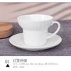 Fábrica de Tangshan atacado xícara de café de cerâmica para chá da tarde europeu branco puro casa criativa e logotipo xícara e pires de porcelana óssea
