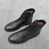 Botas Martin Masculinas BORBOTIE 2026 Primavera/Outono Novo EZ Moda Zíper Cadarço Botas de Caminhada Calçados para Esportes ao Ar Livre Montanhismo