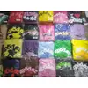 Sudadera Sp5Der de Moda Más Vendida en el Extranjero, Corte Holgado Estilo Americano, Forro Polar, Sudadera con Capucha de Telaraña de Espuma, Stock Listo de Fábrica