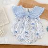 Mameluco de bebé sin mangas Verano Delgado Estilo Princesa Occidental Ropa de Liebre Ropa para Recién Nacido Verano para Bebé Niña Ropa de Hermanas