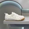 Zapatos para Hombre 2025 Nuevos Primavera y Verano de Corte Bajo con Cordones Malla Blanca Zapatos para Hombre Versátiles Suela Blanda Transpirables Casuales Modernos