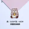 Novos Patches de Tecido Autoadesivos Bordados de Pônei e Coelho Desenho Animado para Capas de Celular, Decorações de Diário, Roupas e Acessórios
