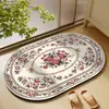 Tapete de Banheiro Antiderrapante Estilo Europeu Flor de Lama Diatomácea Absorção de Água Secagem Rápida Tapete de Porta Entrada de Banheiro Tapete de Pé Resistente ao Desgaste Venda por Atacado Transfronteiriça