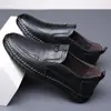 [100% piel de vaca entera] liquidación especial zapatos de piel para hombre zapatos formales casuales mocasines para hombre suela suave antideslizantes zapatos de papá