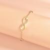 Venta caliente transfronteriza Pulsera de 8 palabras con símbolo infinito Pulsera de amor de zafiro para novia gratis en línea Transmisión en vivo roja Entrega de una pieza