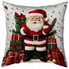 Funda de Almohada Navideña de Muñeco de Nieve Popular de Amazon Decoración Festiva para el Hogar Atmósfera de Sofá Cojín Lumbar Decorativo