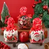 Linna Nuevo Producto Bolsa de Almacenamiento Portátil Bolsa de Regalo de Lona Bolsa de Manzana Navideña Bolsa para Empaque de Regalo