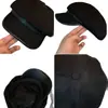 Colección Primavera 2026: Boina Retro Negra Casual para Mujer, Sombrero Octagonal Nube Adelgazante, Moderno