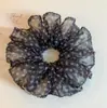 Nuevo Scrunchie de Malla Floral Grande para Mujer, Accesorio para el Cabello de Alta Gama para Verano, Goma para el Pelo Estilo Perezoso Retro
