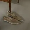 Primeiro Encontro: Sapatilhas Chiques de Bico Fino Estilo Francês, Nova Coleção Outono 2026, Sapatos para o Dia a Dia para Mulheres, Sapatos Simples de Vovó