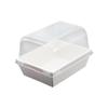 Nueva caja al por mayor transfronteriza Amazon pastel de nieve mei Niang caja de embalaje para alimentos horneados rectangular transparente