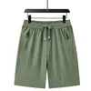 (Exclusivamente para Ventas Transfronterizas) Pantalones Cortos Deportivos de Seda de Hielo de Alta Calidad para Hombre, Pantalones Deportivos Casuales Sueltos de Aire Acondicionado, Populares Más Vendidos