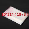 Saco Médio de Embalagem Opp 10*21 (18+3) Saco de Papelaria Transparente Selo Boca Plana Saco Autoadesivo Saco Ziplock para Meias