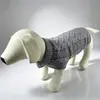 Roupas para Pets para Outono e Inverno: Novo Suéter da Moda para Cachorros, Fofo Animal de Estimação Cor Sólida Tricô Trançado Pulôver, Roupa Quente