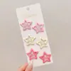 Pinzas de Pelo de Estrellas de Lunares de Colores para Niños, Pinzas BB para Flequillo y Cabello Suelto, Pasadores para Niñas y Bebés, Suaves con el Cabello, Pequeños Accesorios para el Cabello