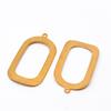 Pulseira de latão clipe de orelha colar acessórios de joias diy atacado Amazon transfronteiriço escovado oco oval curvo
