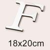 Ventas Calientes Transfronterizas 20cm Tamaño Grande 3D Acrílico Letra Inglesa Espejo Adhesivo de Pared Autoadhesivo Combinación Adhesivo de Espuma Eva