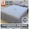 Lençol de Cama Escovado de Algodão Puro Engrossado Peça Única Capa de Edredom 100% Algodão Novo Estilo 2026 Roupa de Cama de Dormitório com Elástico Fronha Conjunto de Três Peças A